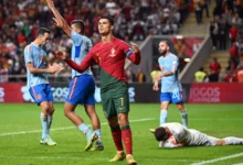 كريستيانو رونالدو في خسارة البرتغال أمام إسبانيا