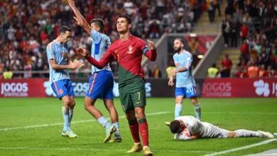 كريستيانو رونالدو في خسارة البرتغال أمام إسبانيا