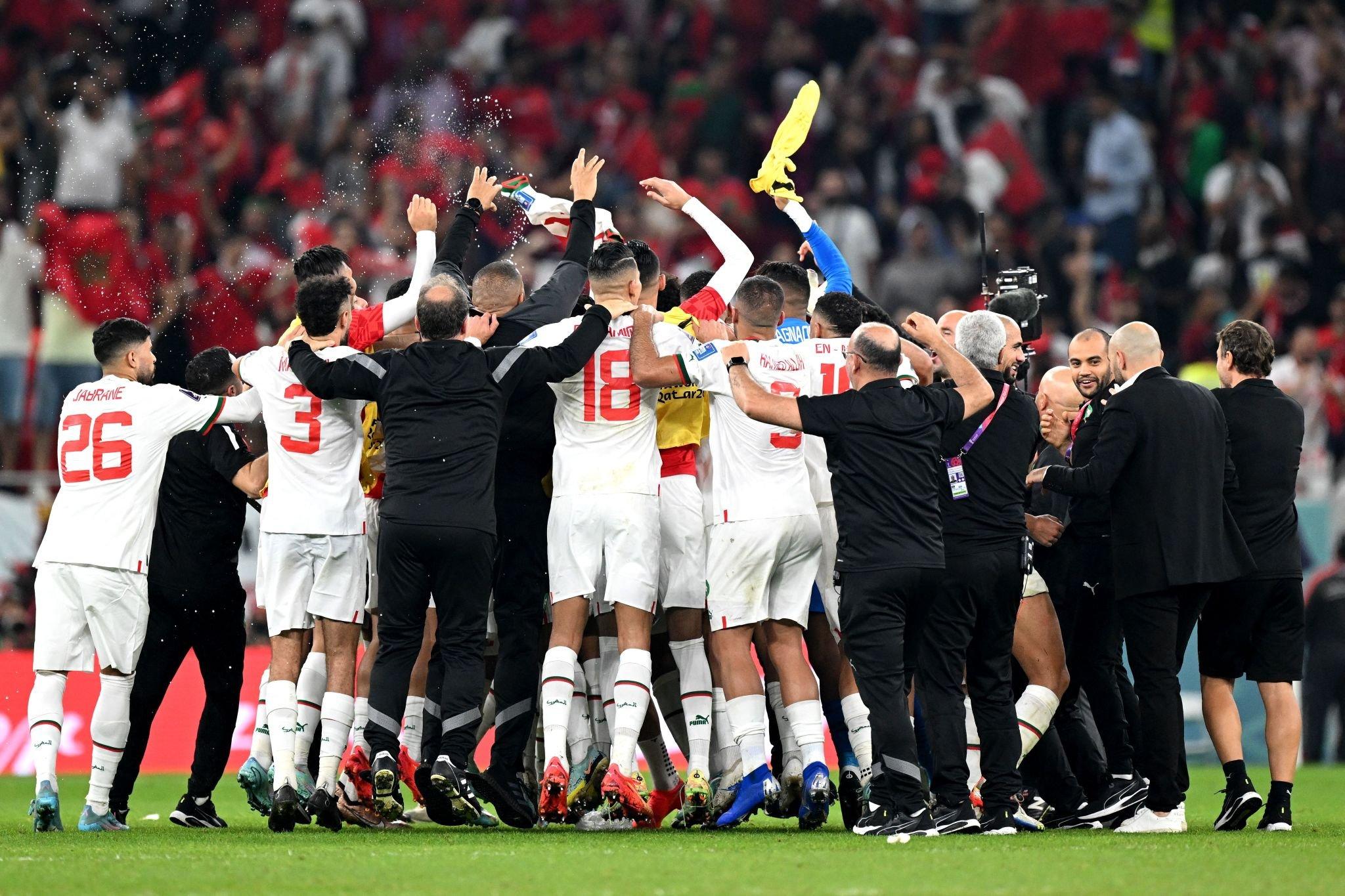 تأهلت المغرب إلى الأدوار الإقصائية لكأس العالم للمرة الثانية فقط في تاريخ المنتخب الوطني للرجال