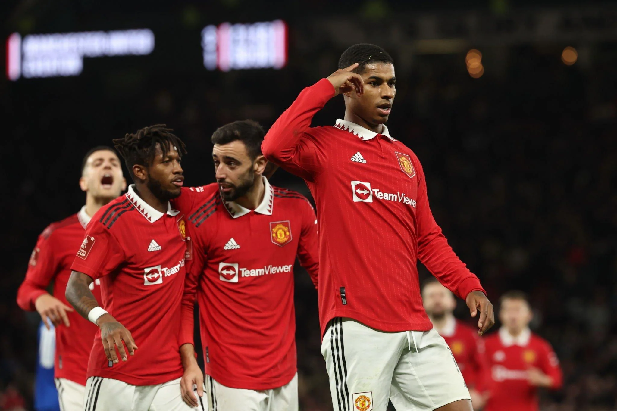 فاز مانشستر يونايتد على إيفرتون في آخر مباراة لهم في كأس الاتحاد الإنجليزي