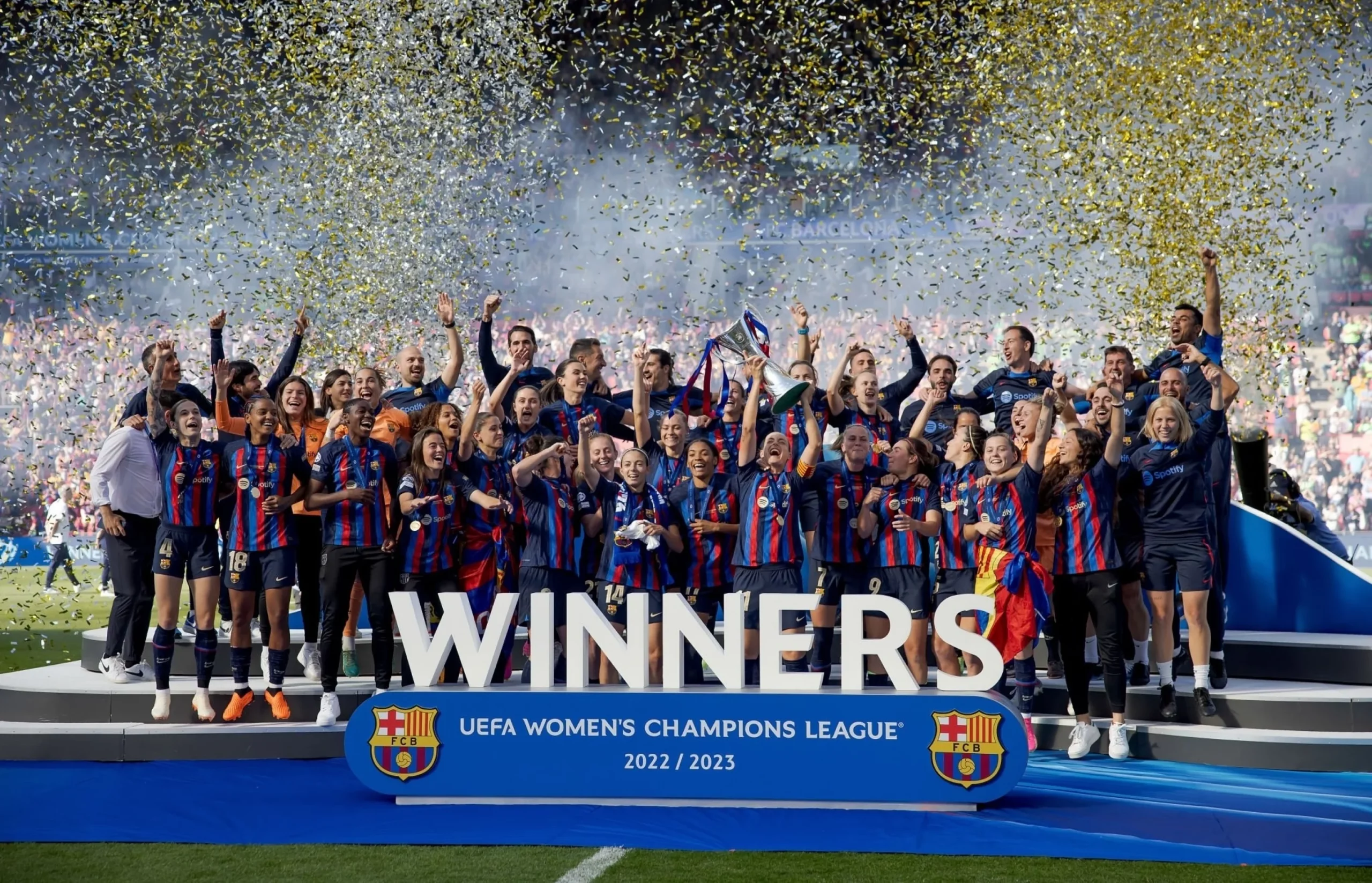 سيدات برشلونة تتوج بلقب دوري أبطال أوروبا